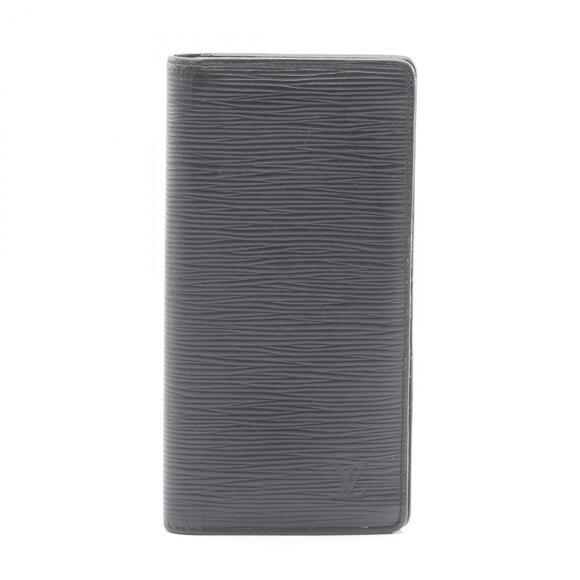 Louis Vuitton Portefeuille Brazza Bifold Long Wallet in Epi Leather Black M...